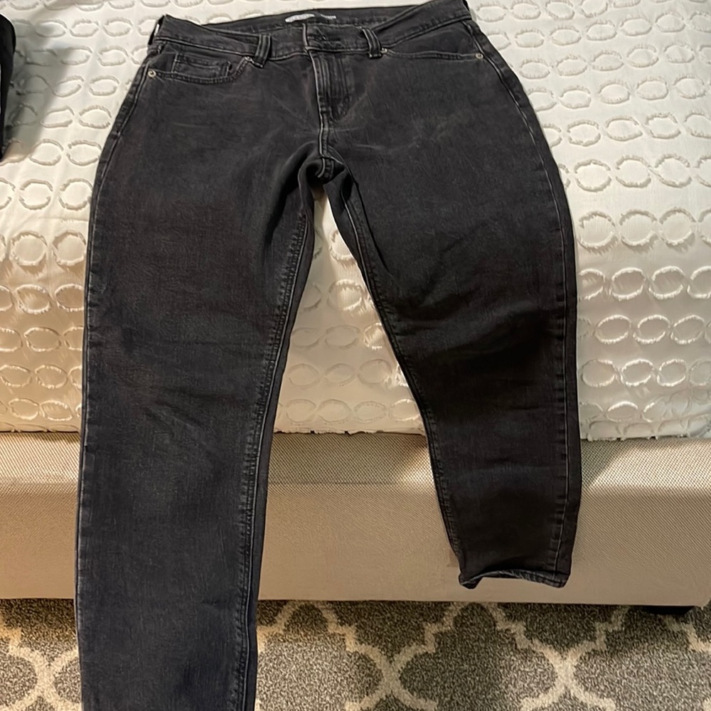 Boyfriend Mid rise black jeans